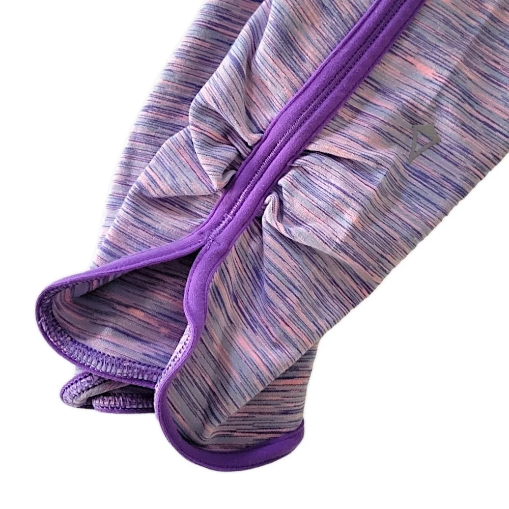 Ivivva by Lululemon Spacedye Purple Cropped leggings Size 14